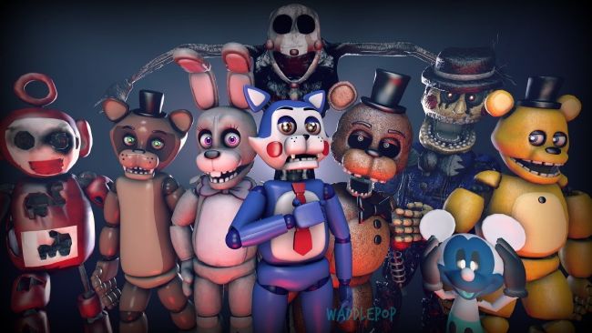 FNAF Fan Game Animatronics and Enemy